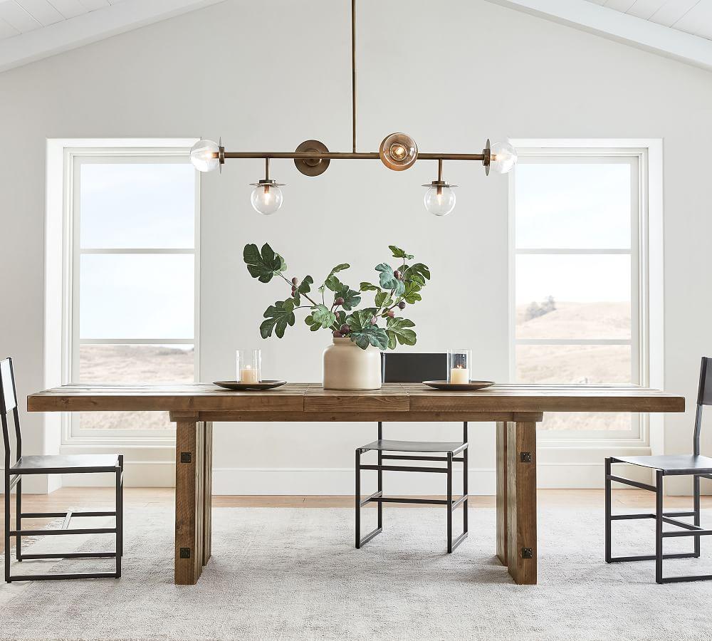 Pottery barn best sale wood chandelier